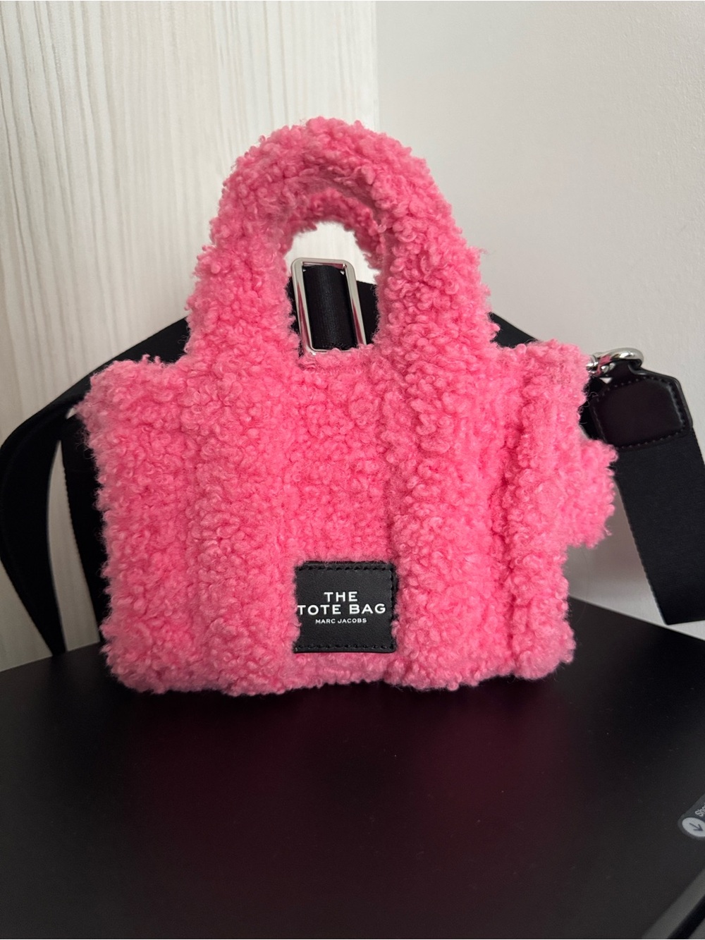 Marc Jacobs Pink Tote with Black Logo Patch